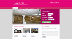 Desktop Screenshot of justlets.co.uk